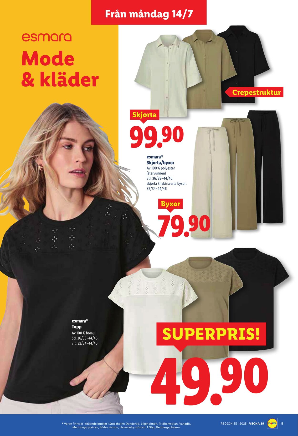 Erbjudanden Lidl 14.07.2025 - 20.07.2025