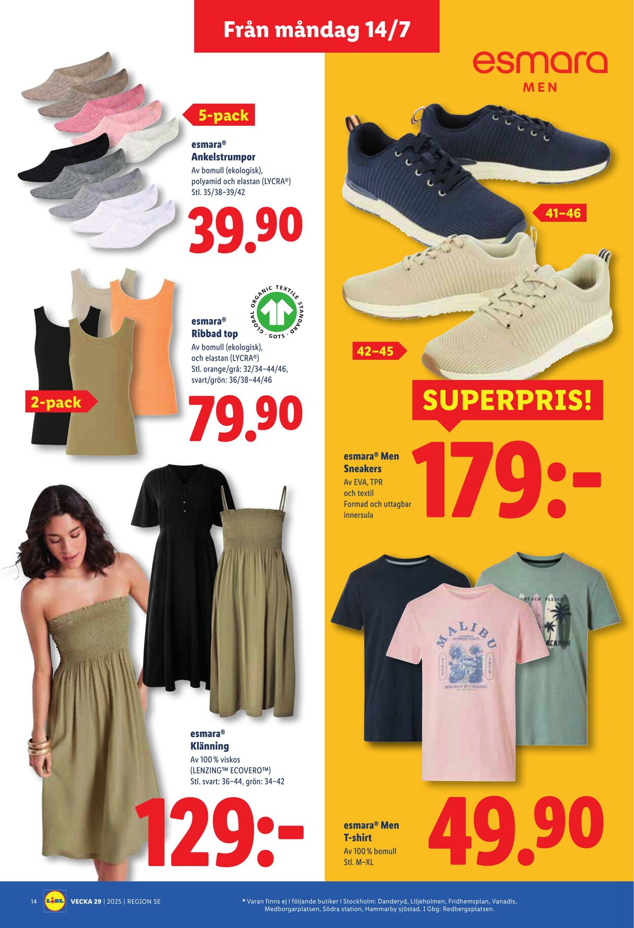 Erbjudanden Lidl 14.07.2025 - 20.07.2025
