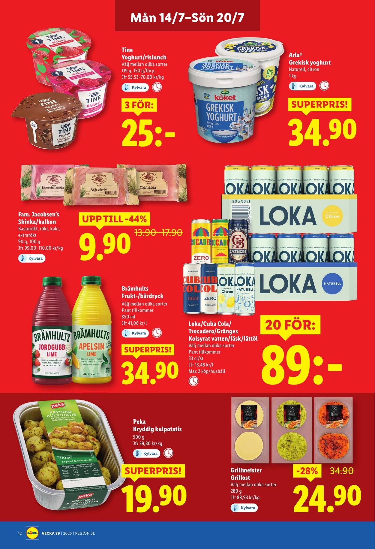 Erbjudanden Lidl 14.07.2025 - 20.07.2025