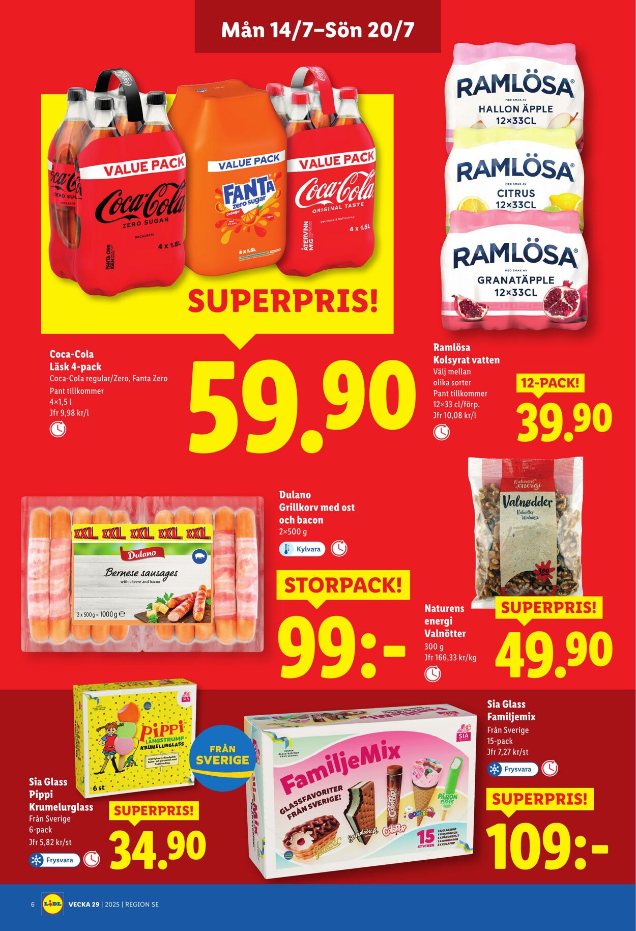 Erbjudanden Lidl 14.07.2025 - 20.07.2025