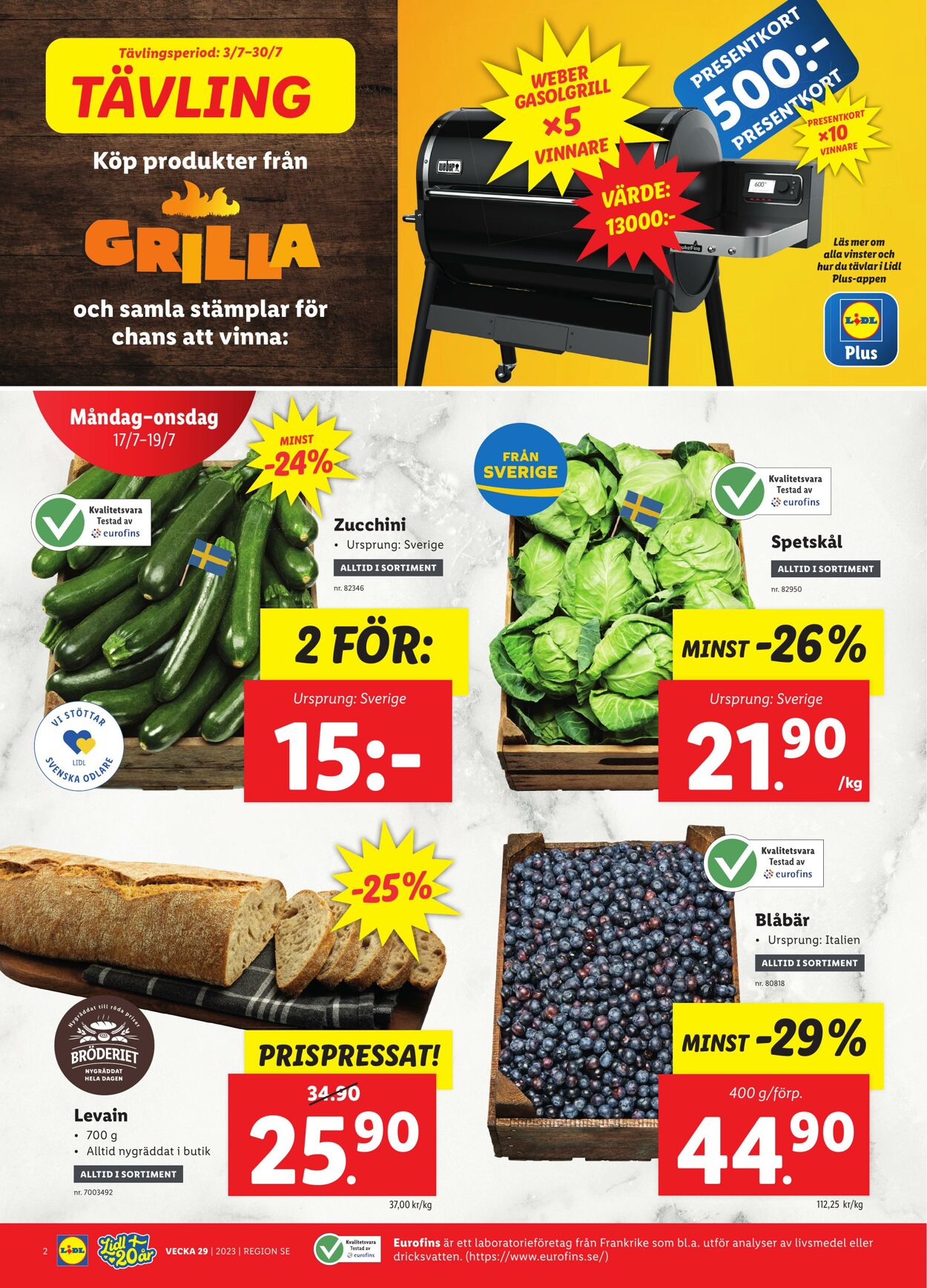 Erbjudanden Lidl 17.07.2023 - 23.07.2023