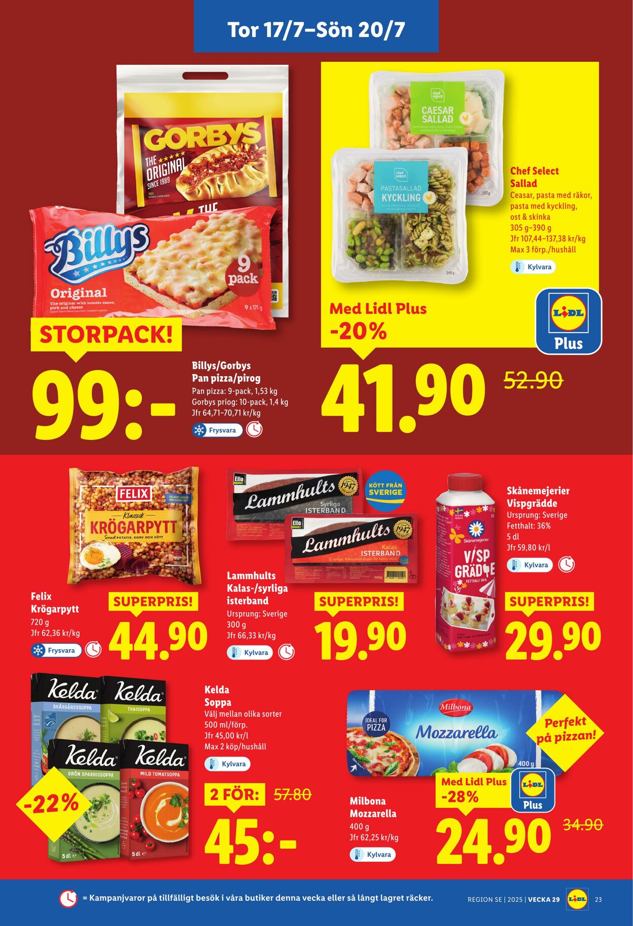Erbjudanden Lidl 14.07.2025 - 20.07.2025