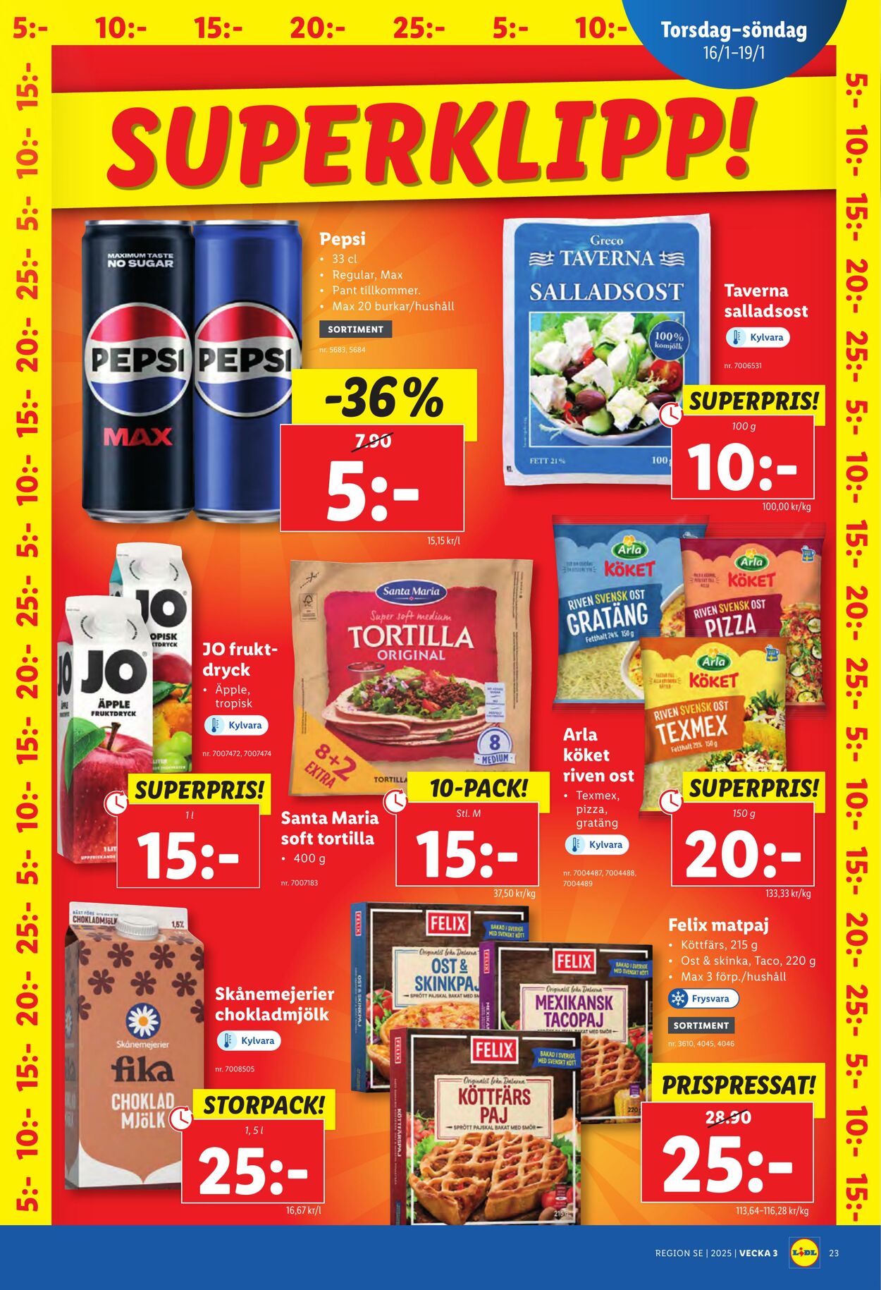 Erbjudanden Lidl 13.01.2025 - 19.01.2025