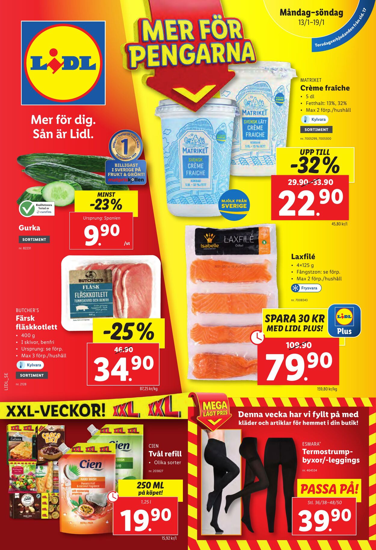 Erbjudanden Lidl 13.01.2025 - 19.01.2025