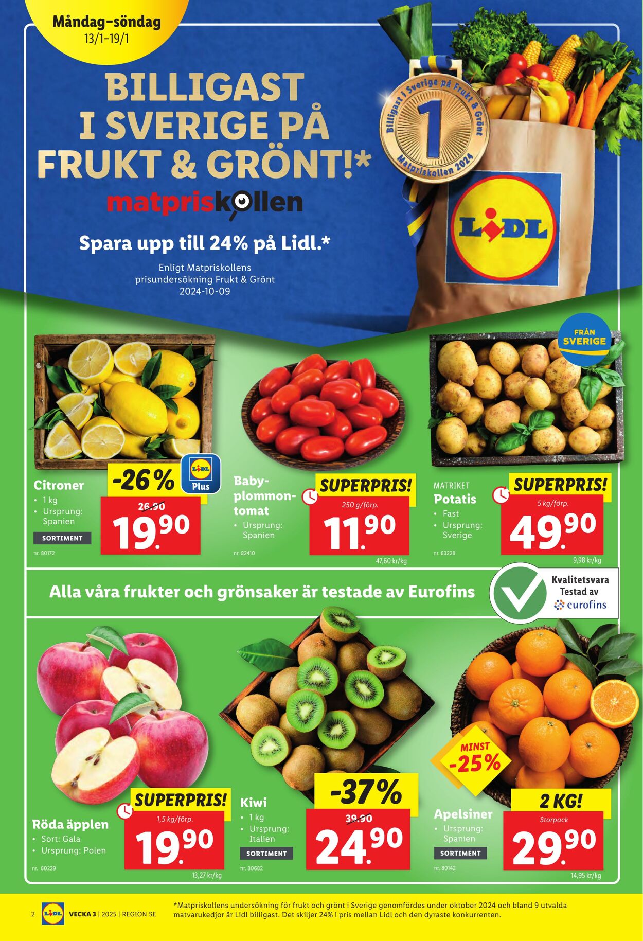 Erbjudanden Lidl 13.01.2025 - 19.01.2025