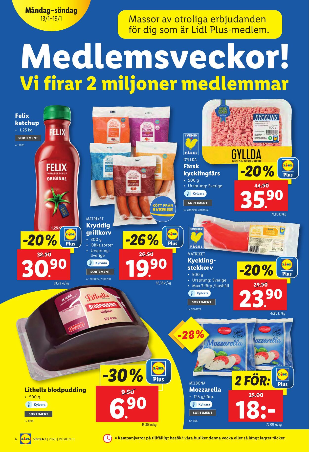 Erbjudanden Lidl 13.01.2025 - 19.01.2025