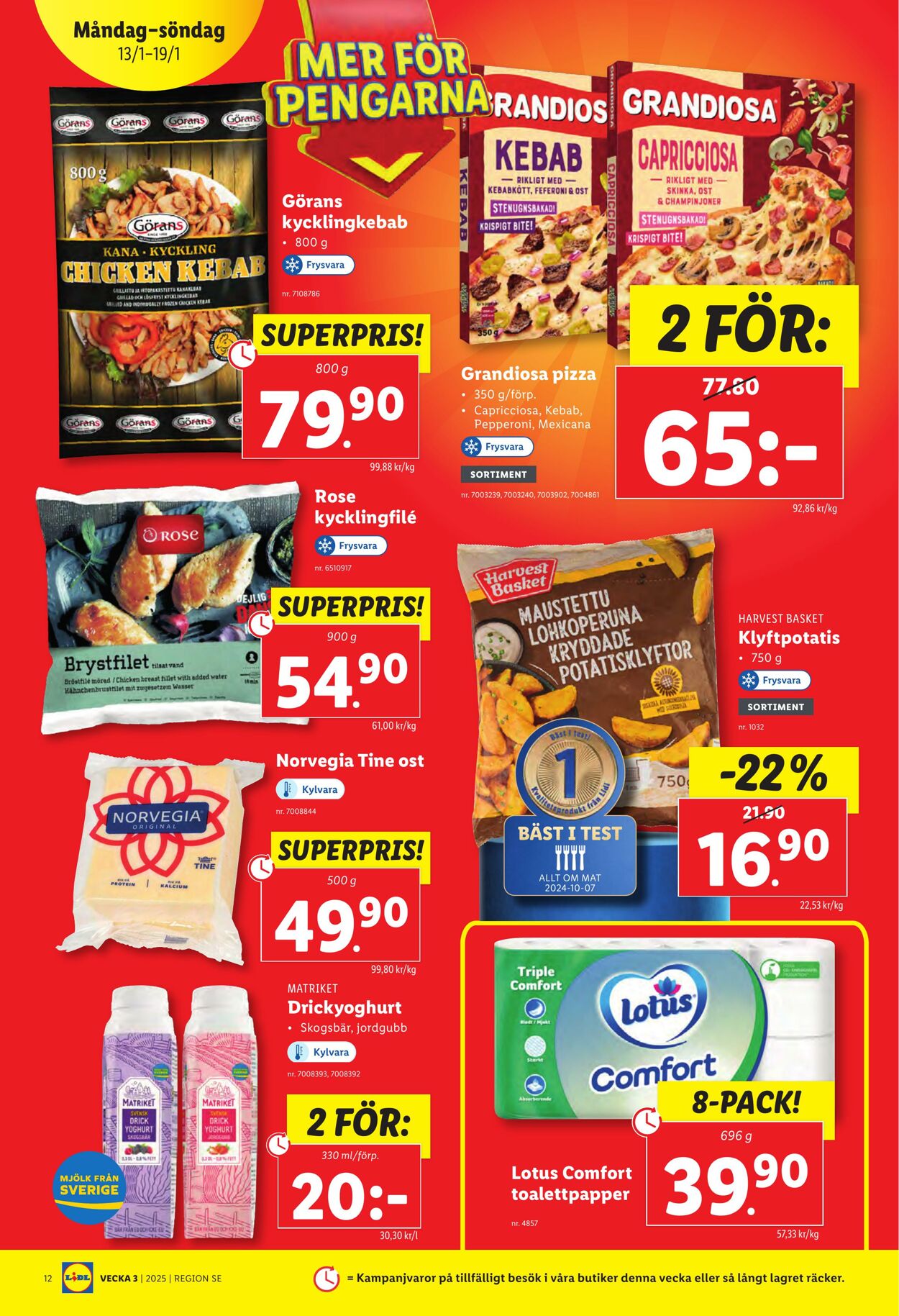 Erbjudanden Lidl 13.01.2025 - 19.01.2025