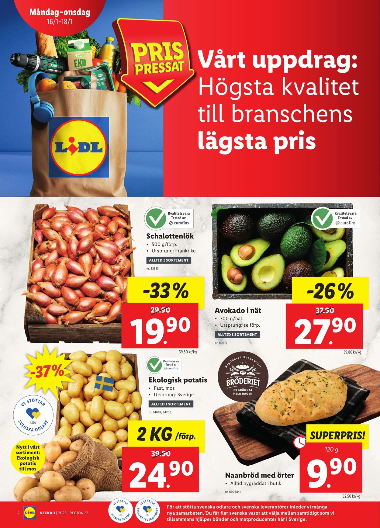 Erbjudanden Lidl 16.01.2023 - 22.01.2023