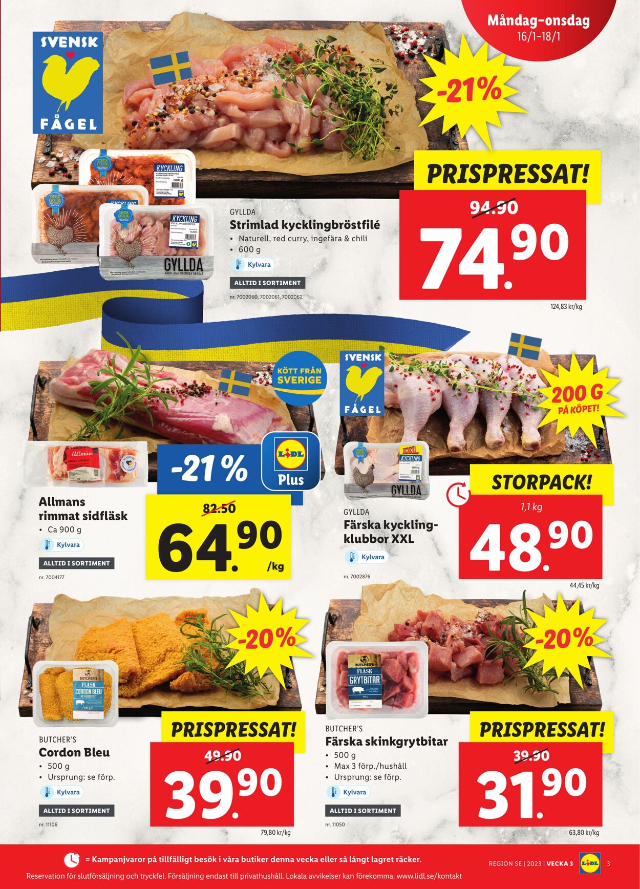 Erbjudanden Lidl 16.01.2023 - 22.01.2023