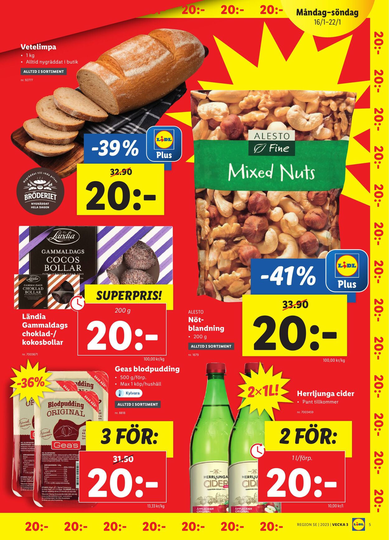 Erbjudanden Lidl 16.01.2023 - 22.01.2023