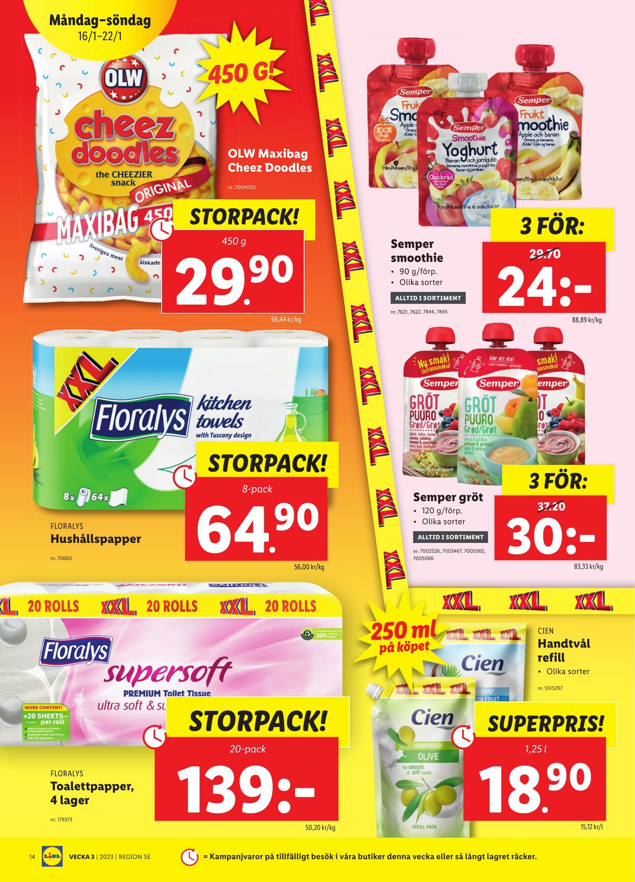 Erbjudanden Lidl 16.01.2023 - 22.01.2023