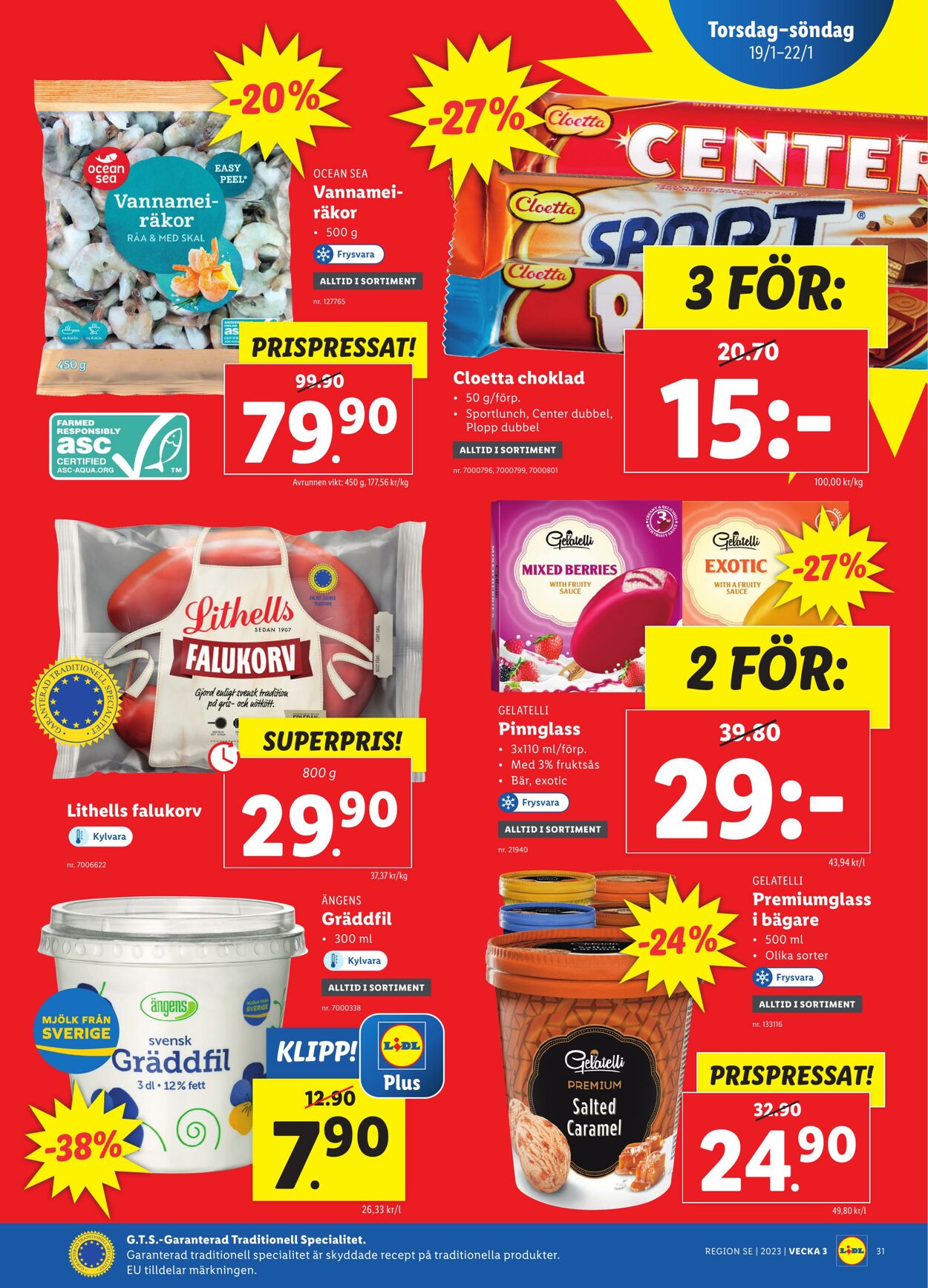 Erbjudanden Lidl 16.01.2023 - 22.01.2023