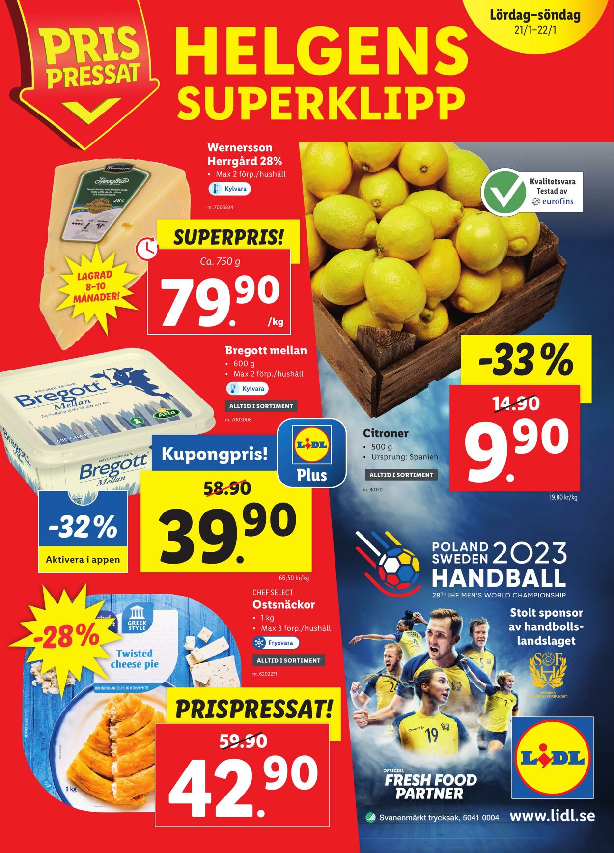 Erbjudanden Lidl 16.01.2023 - 22.01.2023