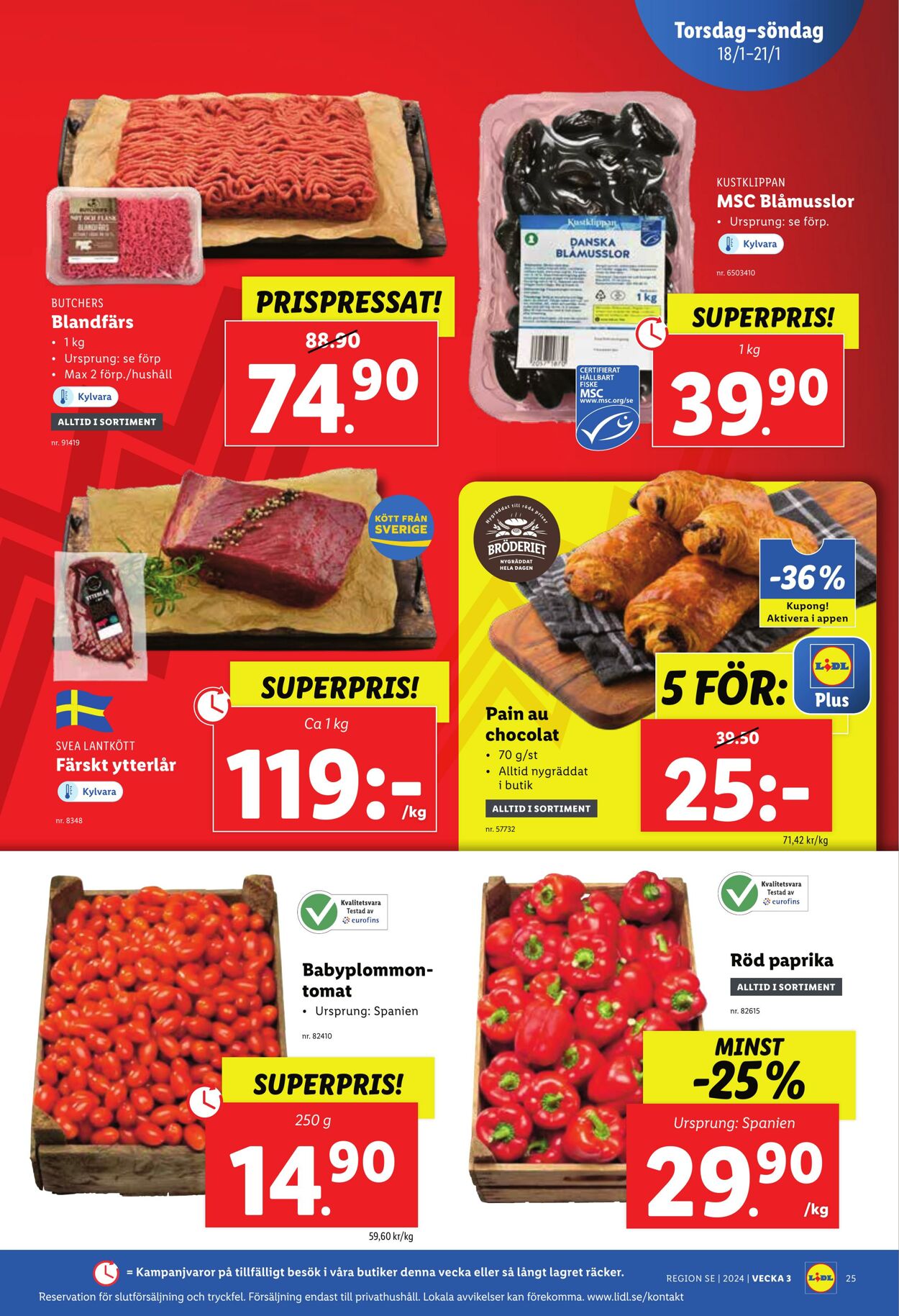 Erbjudanden Lidl 15.01.2024 - 21.01.2024