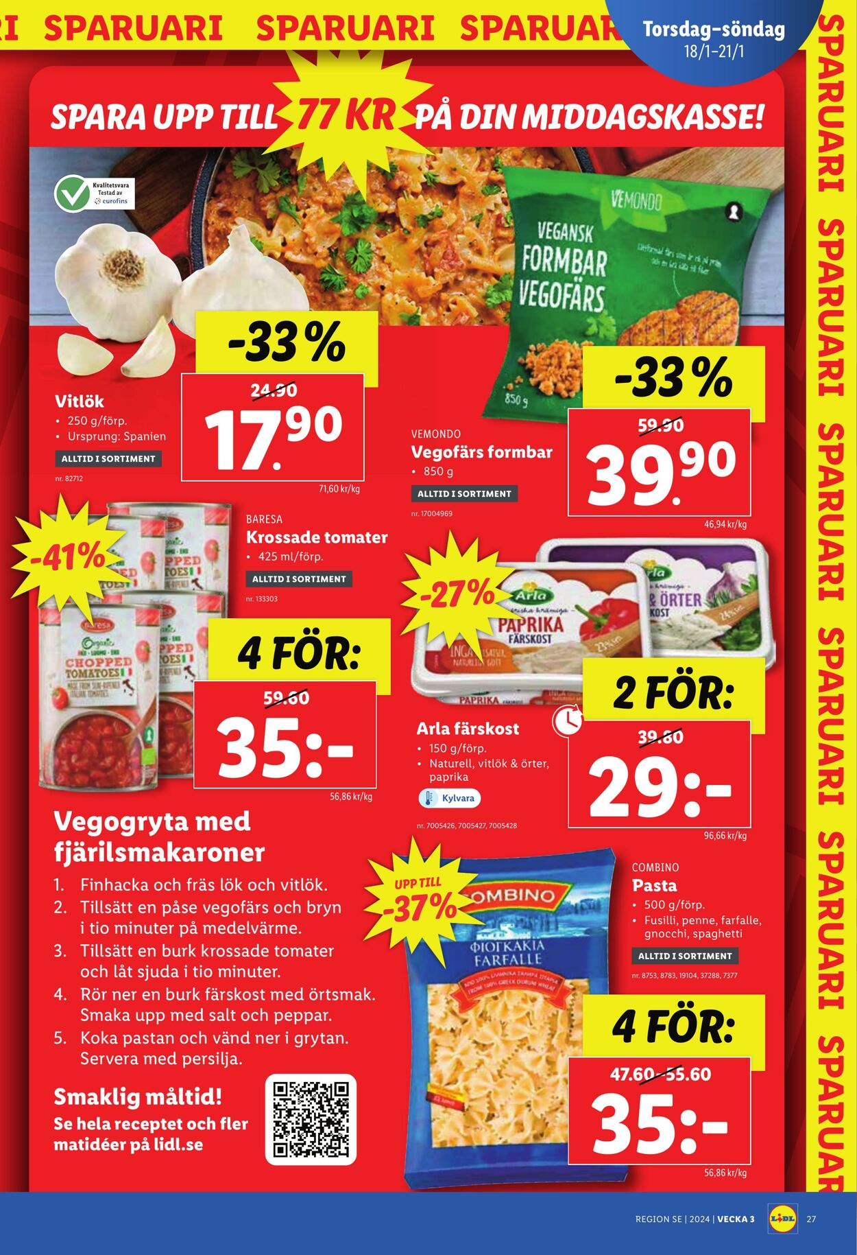 Erbjudanden Lidl 15.01.2024 - 21.01.2024