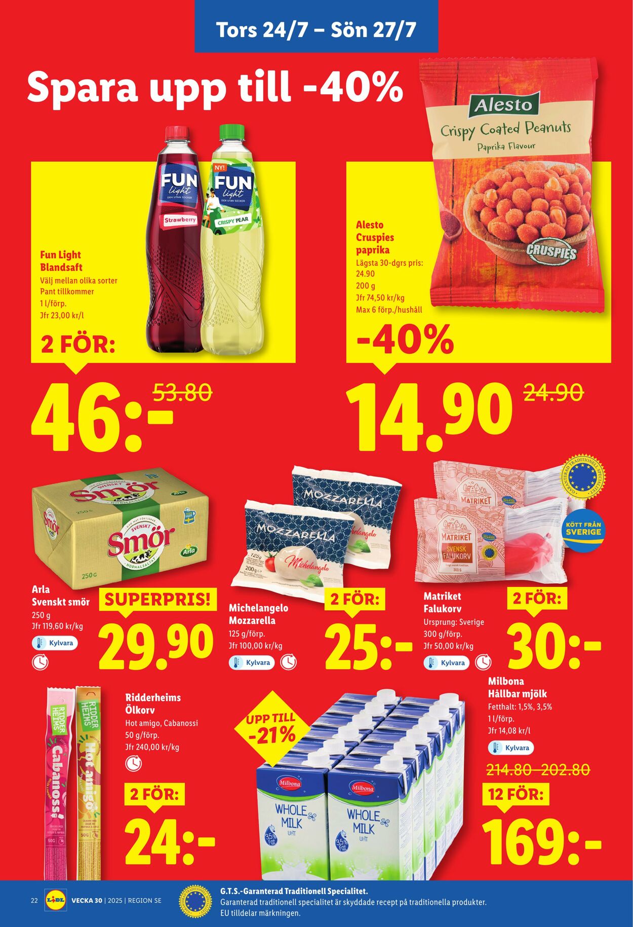 Erbjudanden Lidl 21.07.2025 - 27.07.2025