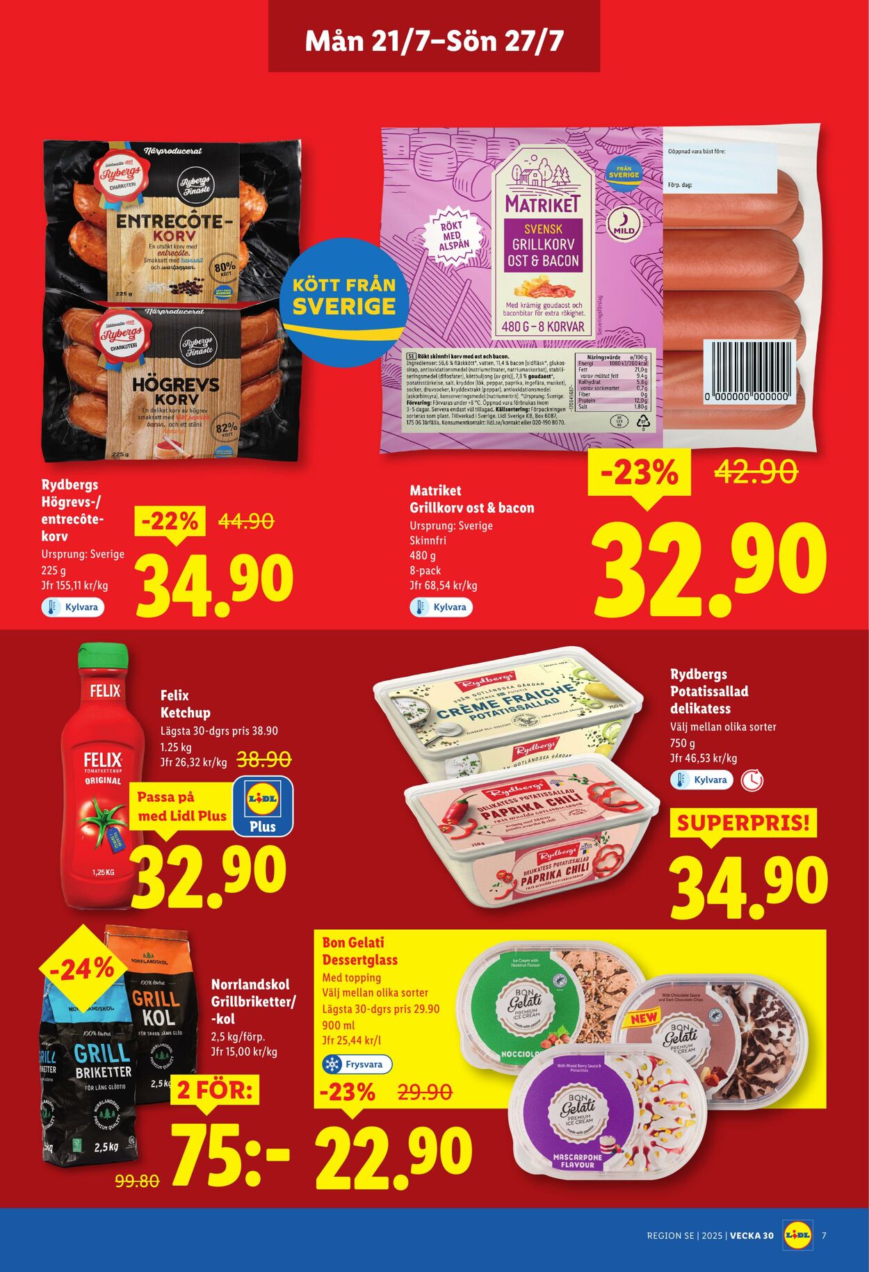 Erbjudanden Lidl 21.07.2025 - 27.07.2025