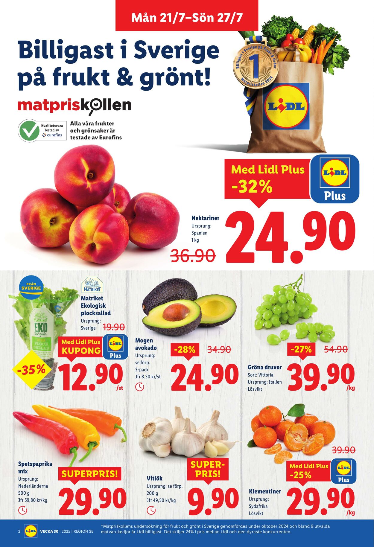 Erbjudanden Lidl 21.07.2025 - 27.07.2025