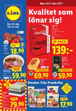 Erbjudanden Lidl 21.07.2025 - 27.07.2025