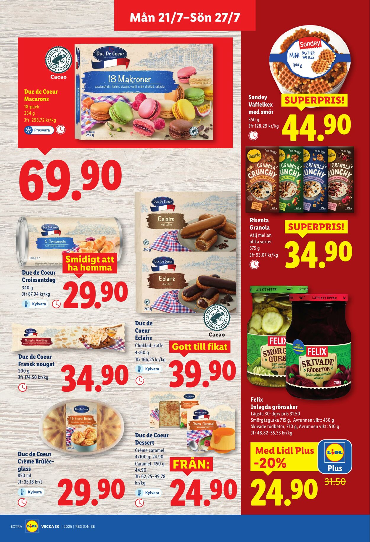 Erbjudanden Lidl 21.07.2025 - 27.07.2025
