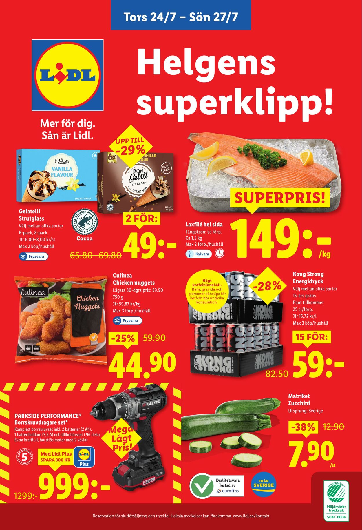 Erbjudanden Lidl 21.07.2025 - 27.07.2025