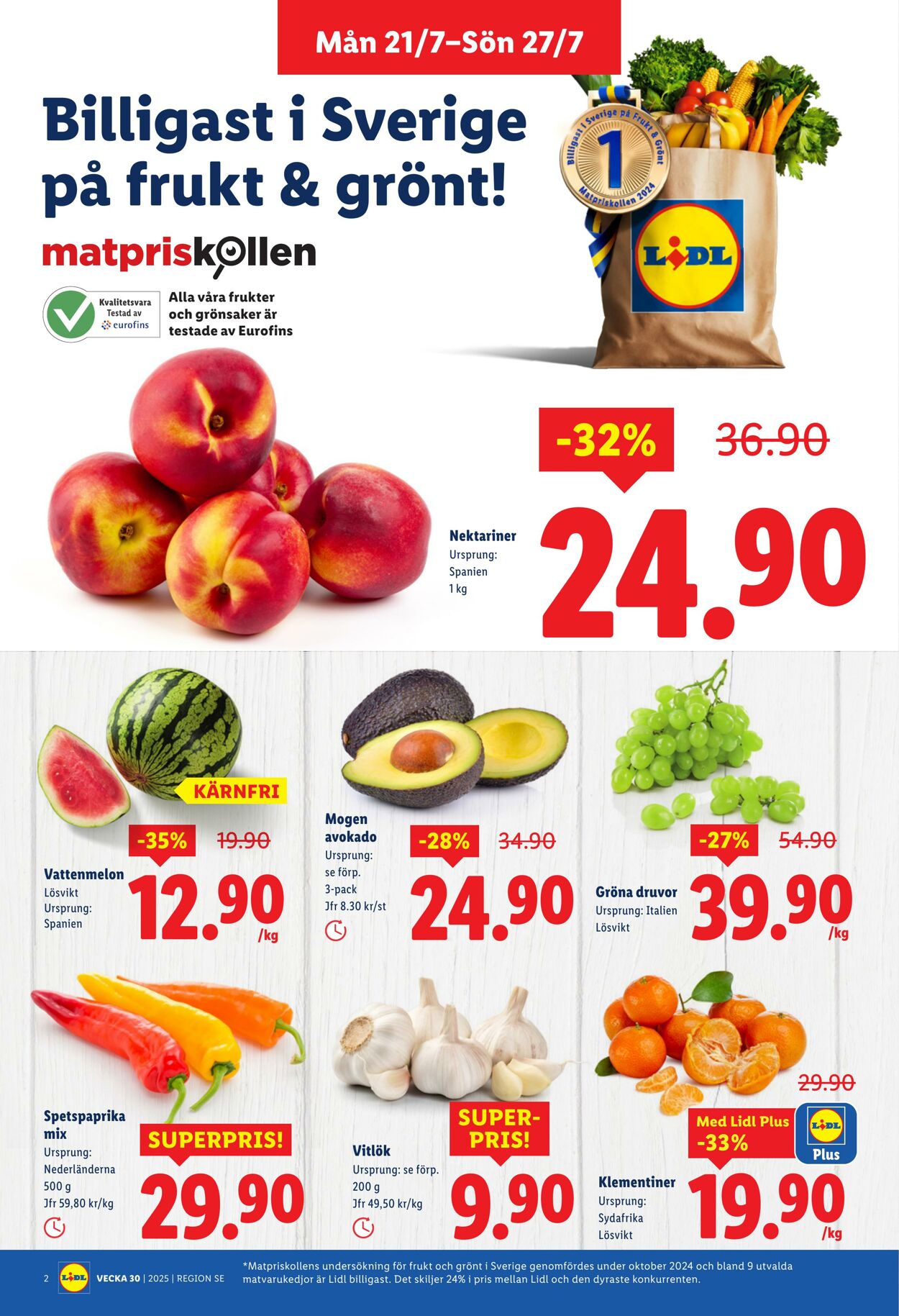 Erbjudanden Lidl 21.07.2025 - 27.07.2025