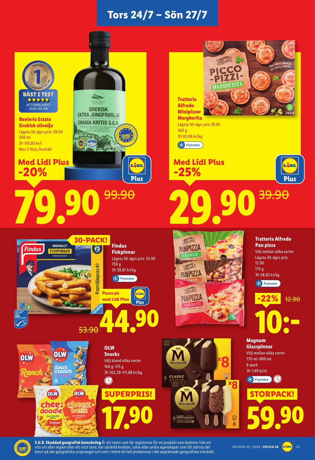 Erbjudanden Lidl 21.07.2025 - 27.07.2025