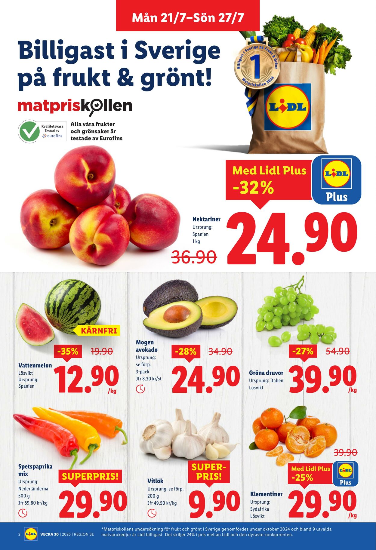 Erbjudanden Lidl 21.07.2025 - 27.07.2025