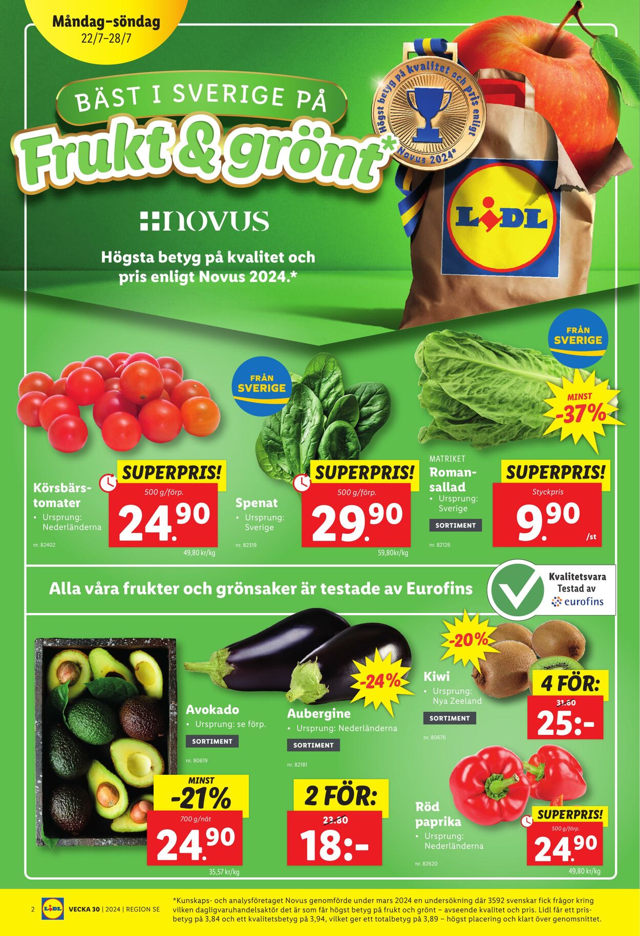 Erbjudanden Lidl 22.07.2024 - 28.07.2024