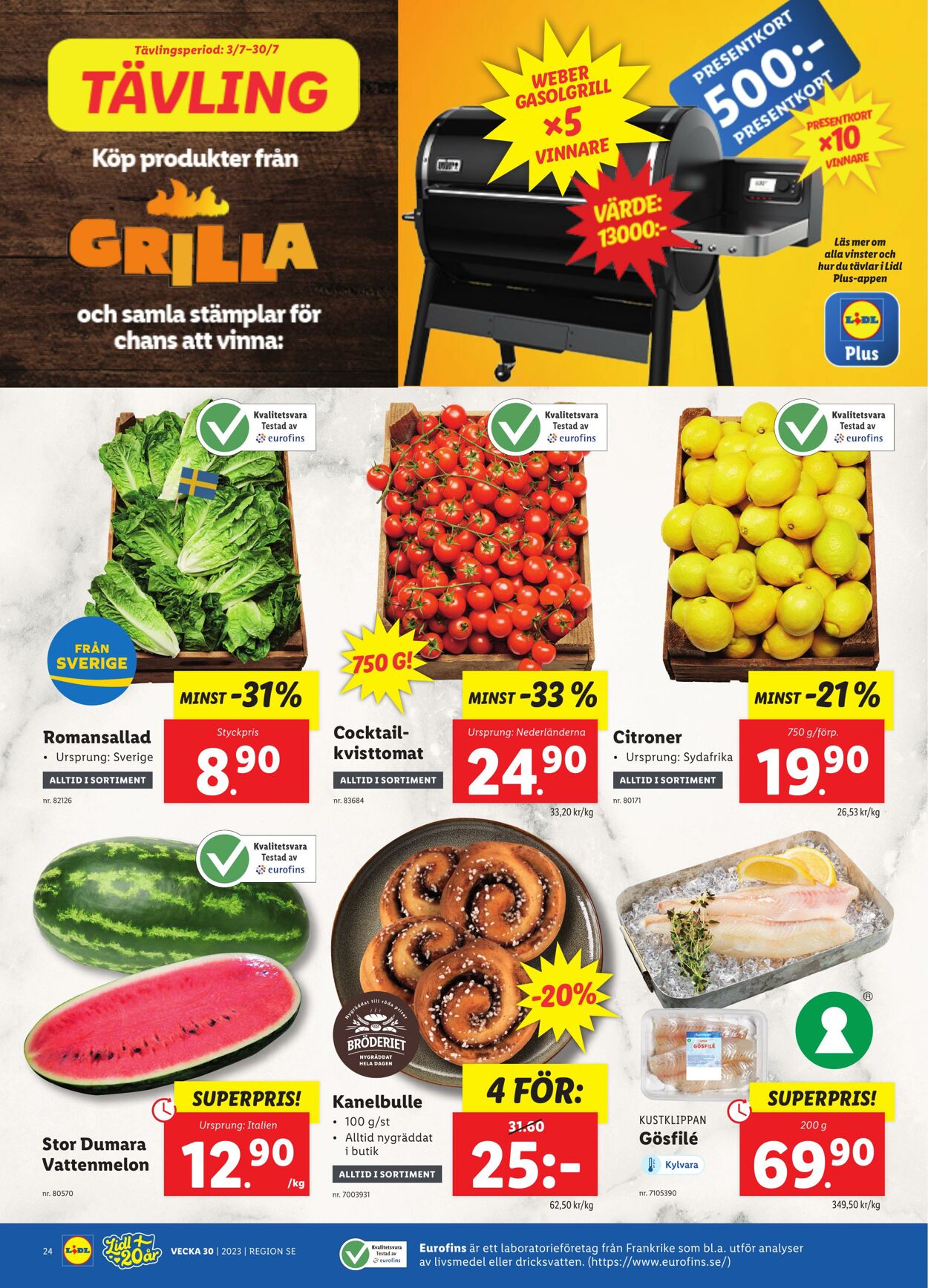 Erbjudanden Lidl 24.07.2023 - 30.07.2023