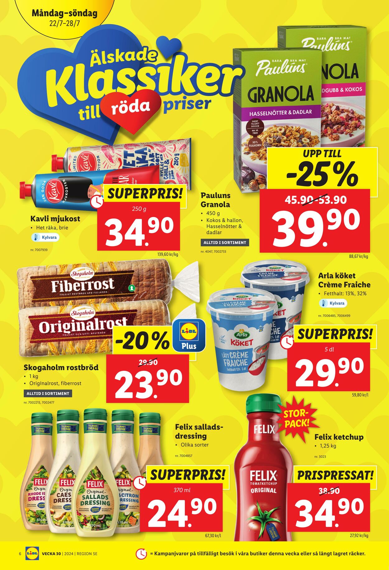 Erbjudanden Lidl 22.07.2024 - 28.07.2024