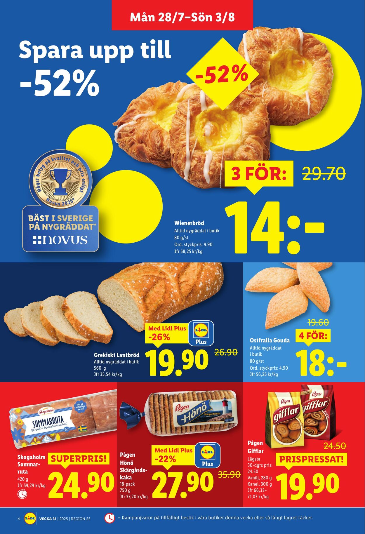 Erbjudanden Lidl 28.07.2025 - 03.08.2025