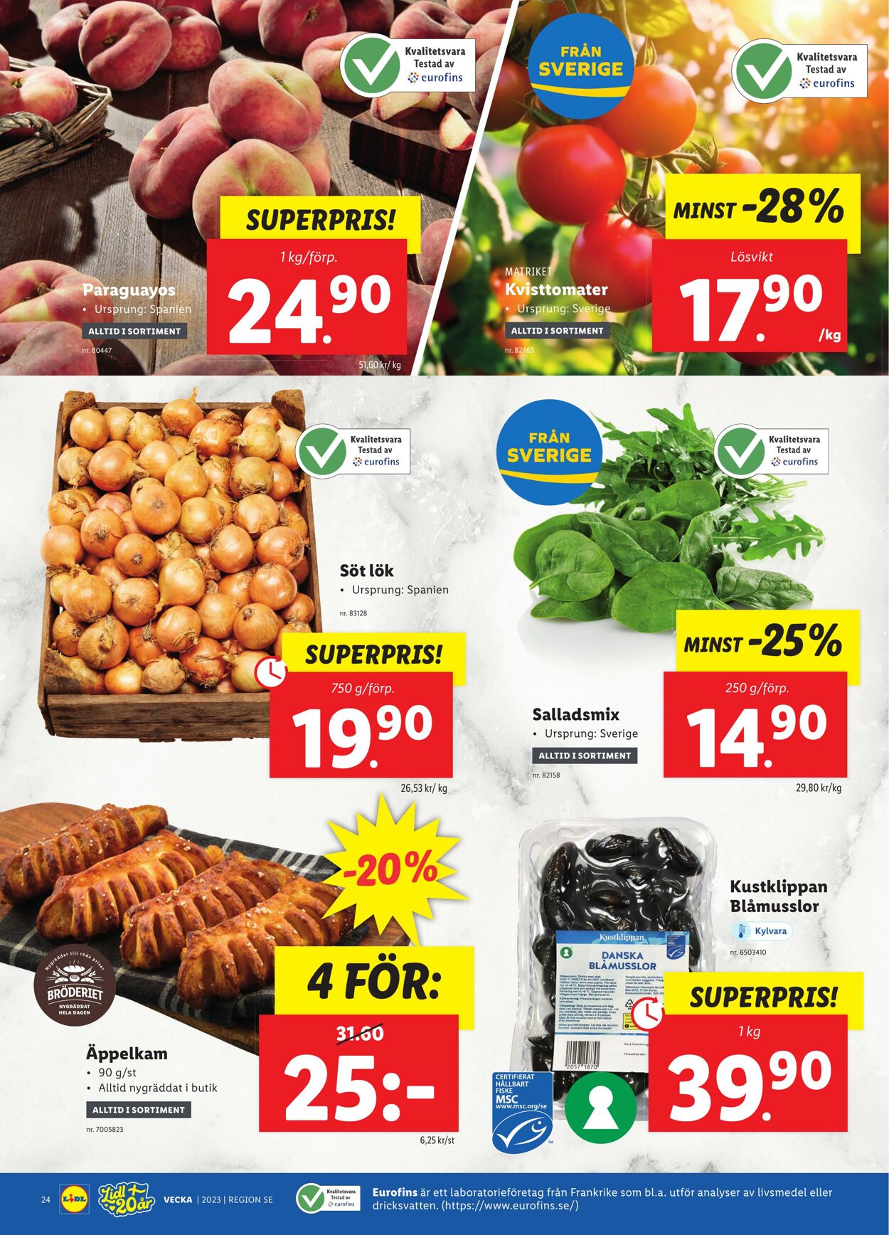 Erbjudanden Lidl 31.07.2023 - 06.08.2023