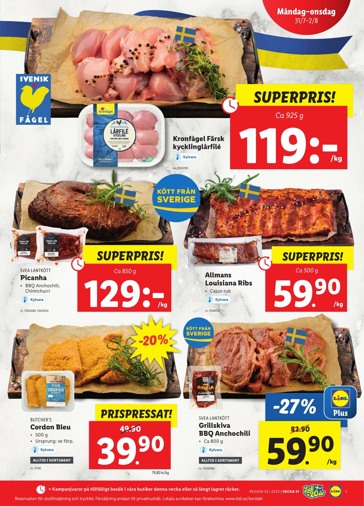 Erbjudanden Lidl 31.07.2023 - 06.08.2023