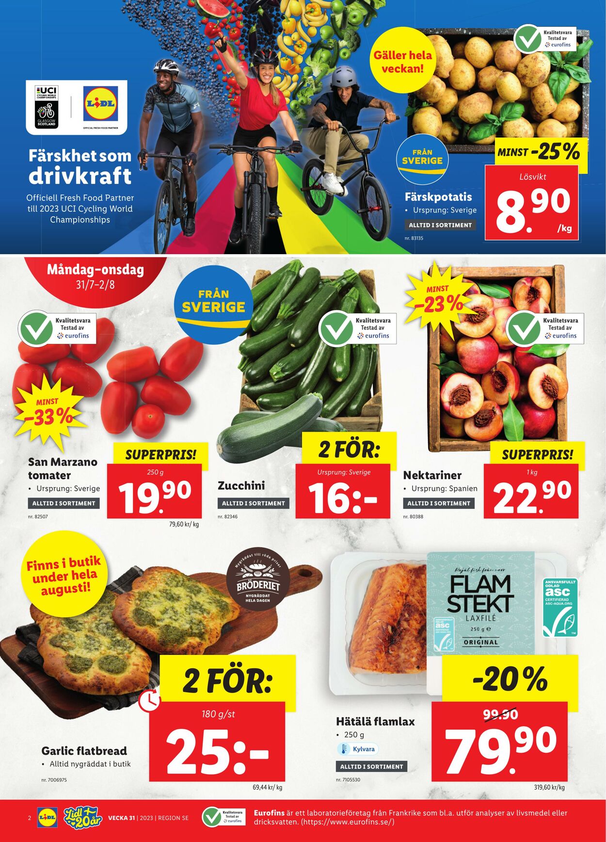 Erbjudanden Lidl 31.07.2023 - 06.08.2023