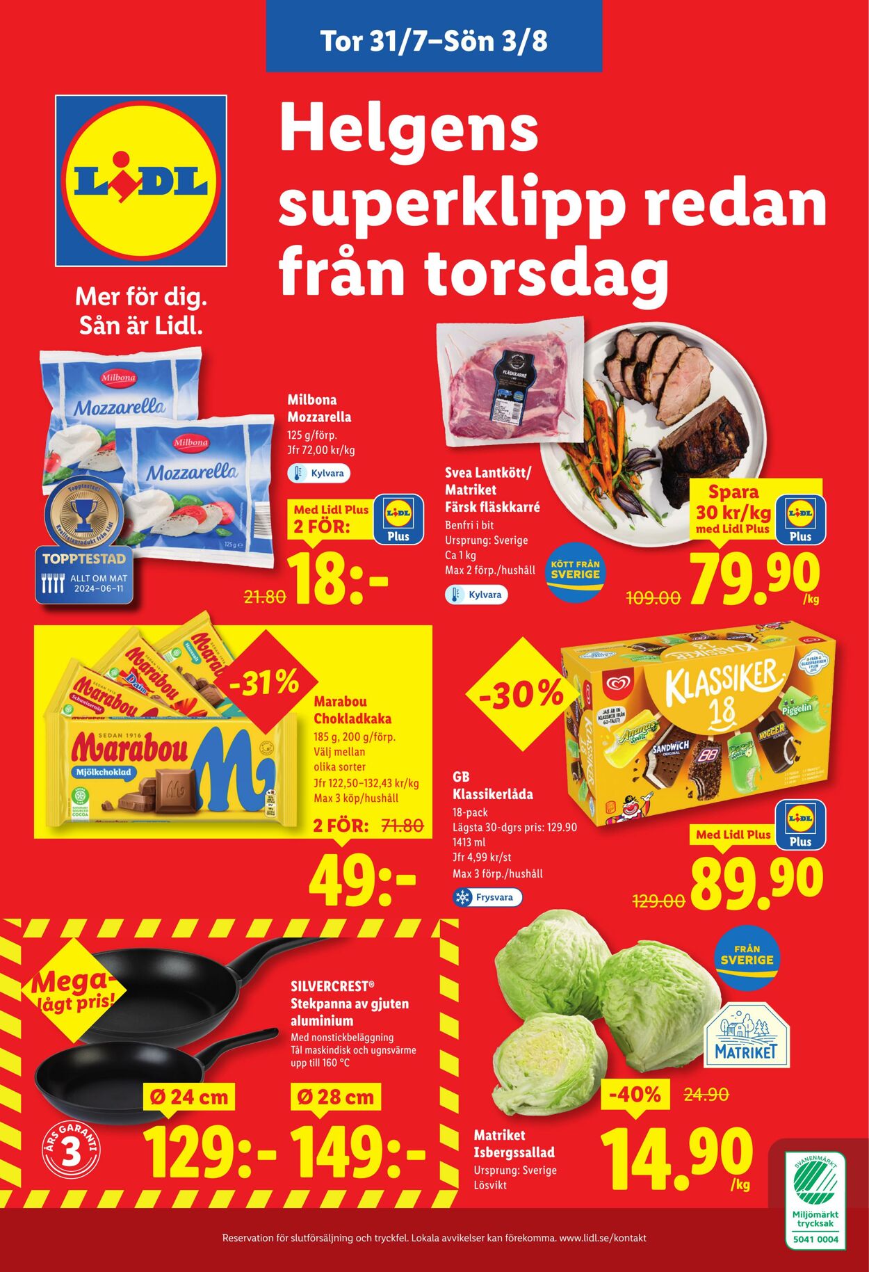 Erbjudanden Lidl 28.07.2025 - 03.08.2025