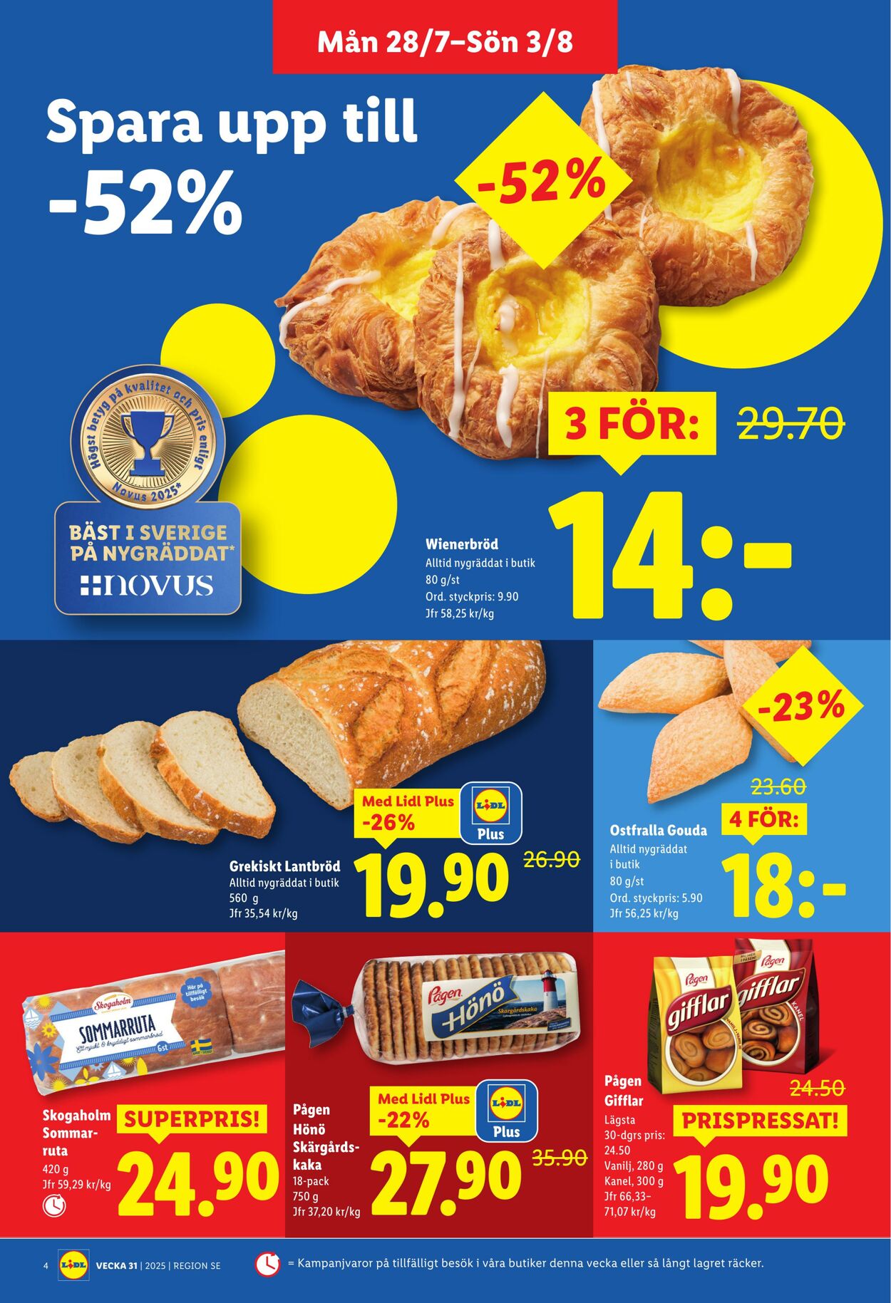 Erbjudanden Lidl 28.07.2025 - 03.08.2025
