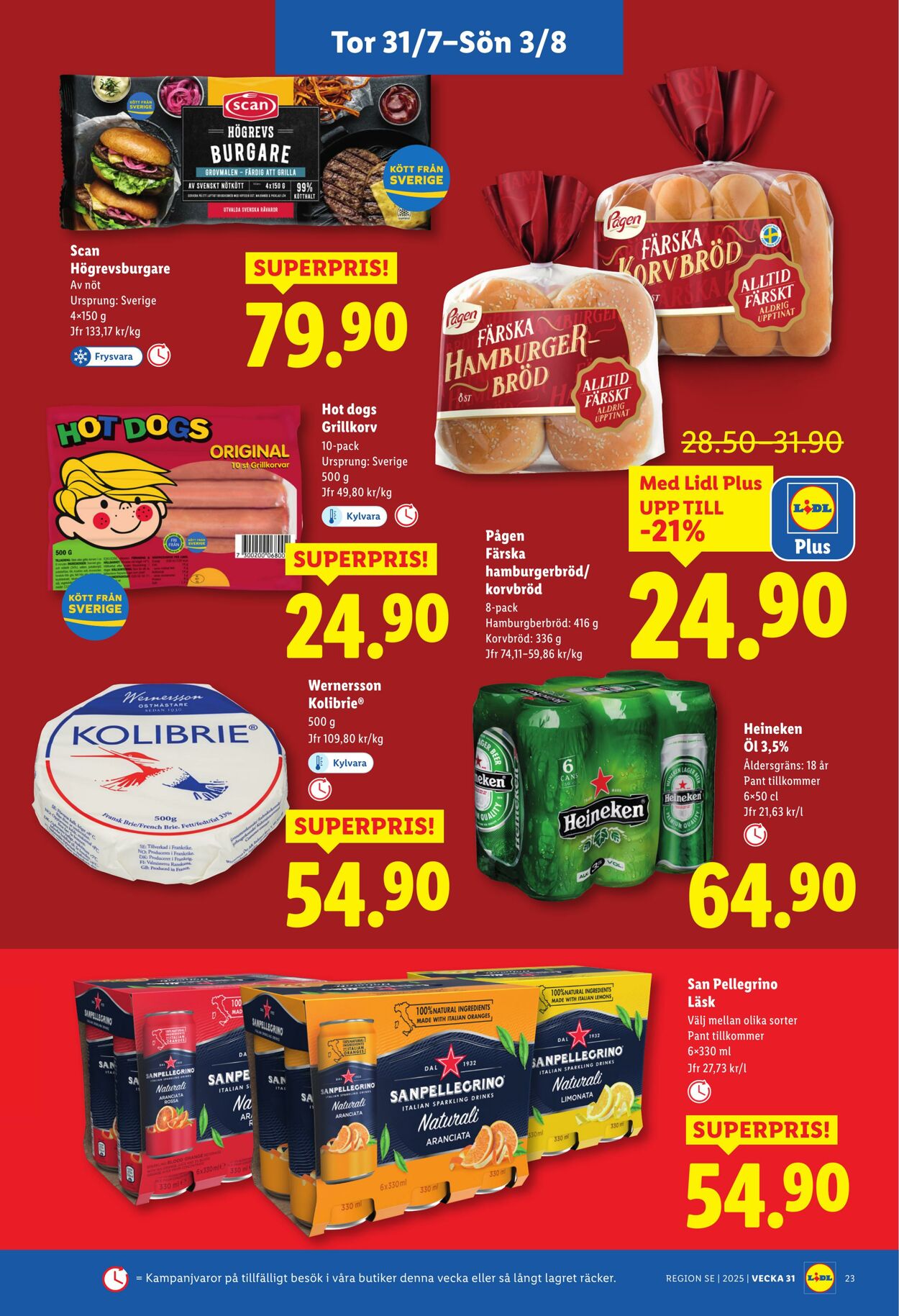 Erbjudanden Lidl 28.07.2025 - 03.08.2025