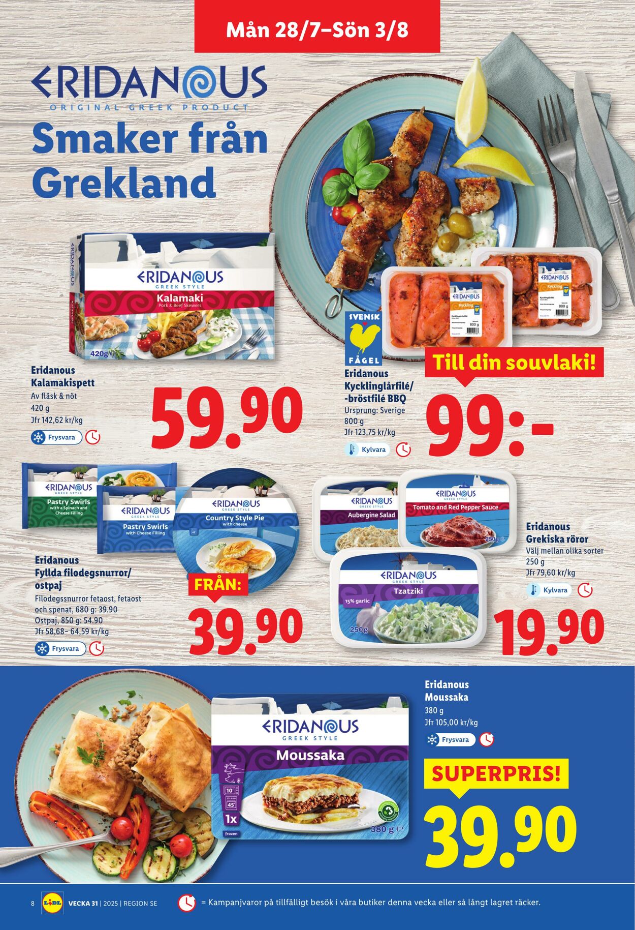 Erbjudanden Lidl 28.07.2025 - 03.08.2025