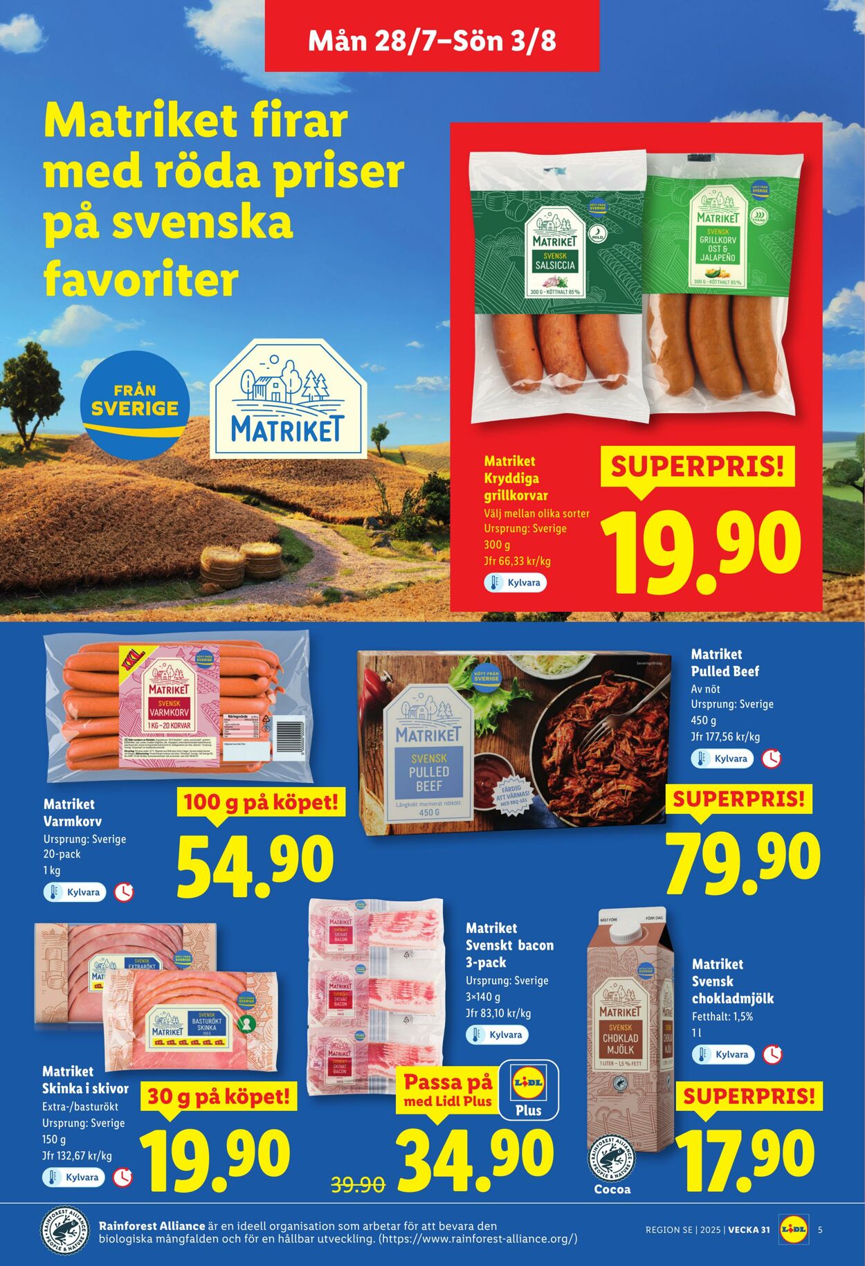 Erbjudanden Lidl 28.07.2025 - 03.08.2025