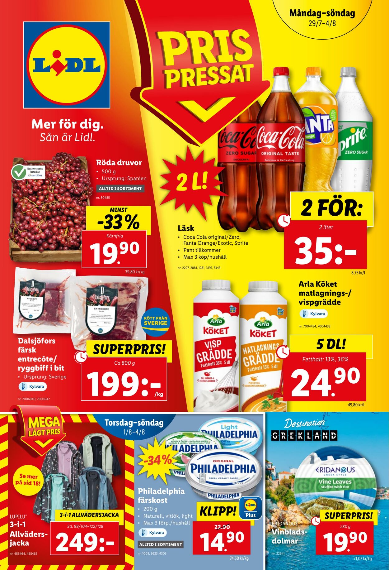 Erbjudanden Lidl 29.07.2024 - 04.08.2024