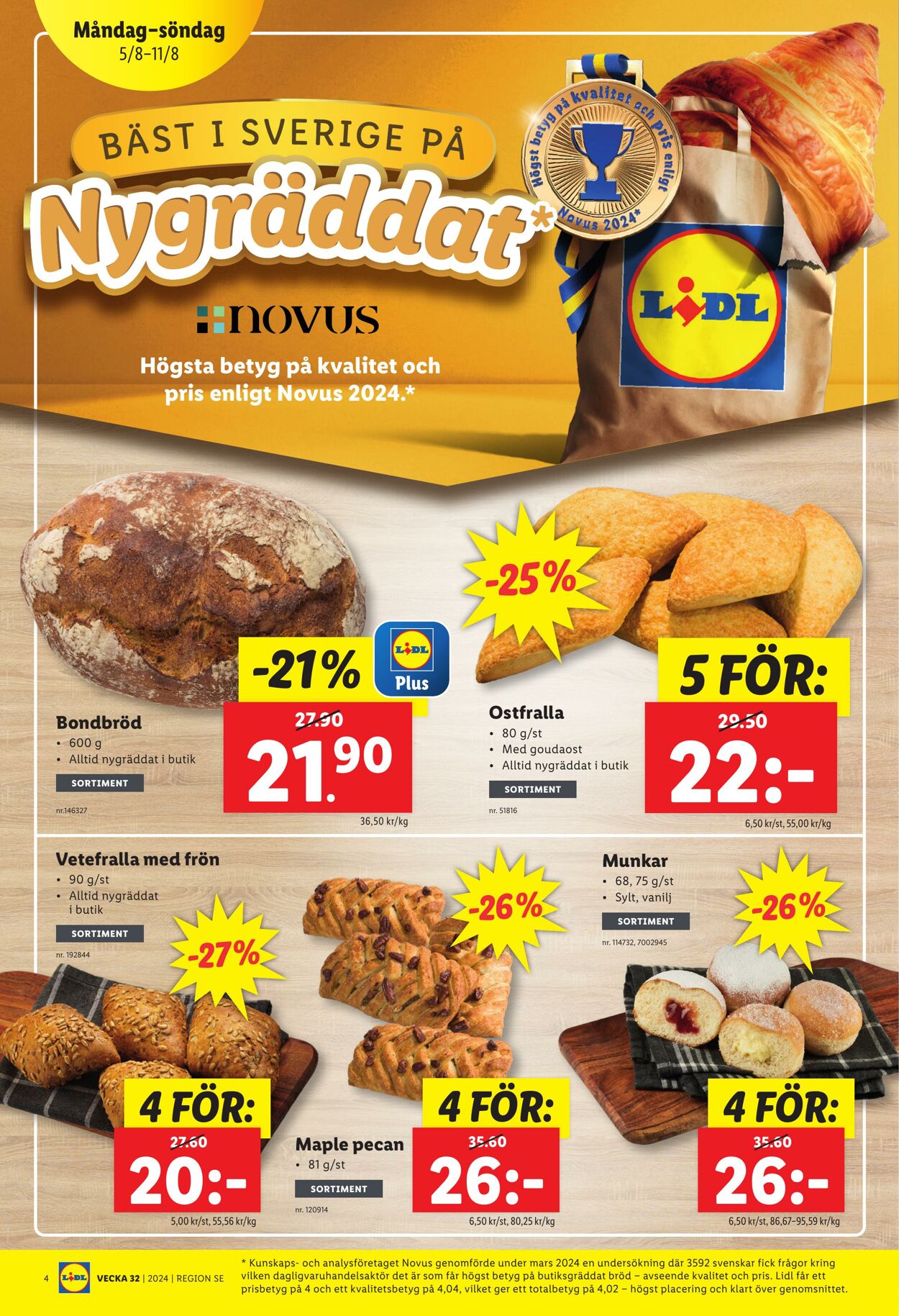 Erbjudanden Lidl 05.08.2024 - 11.08.2024