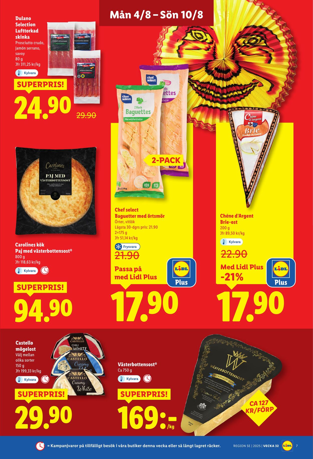 Erbjudanden Lidl 04.08.2025 - 10.08.2025