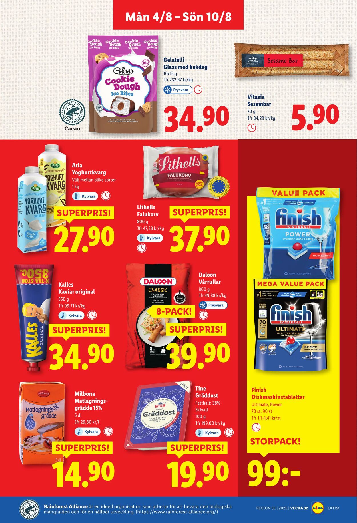 Erbjudanden Lidl 04.08.2025 - 10.08.2025