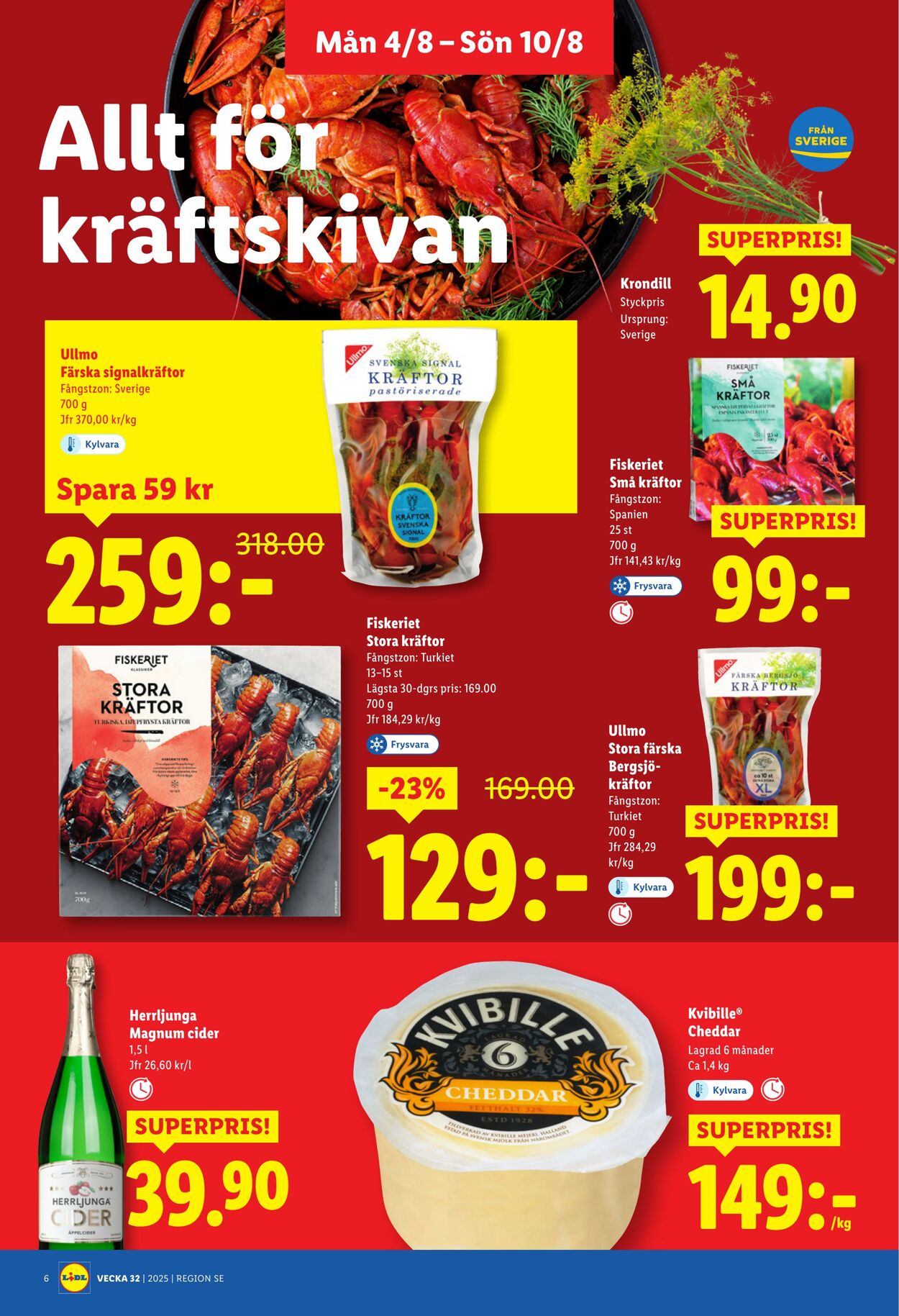 Erbjudanden Lidl 04.08.2025 - 10.08.2025