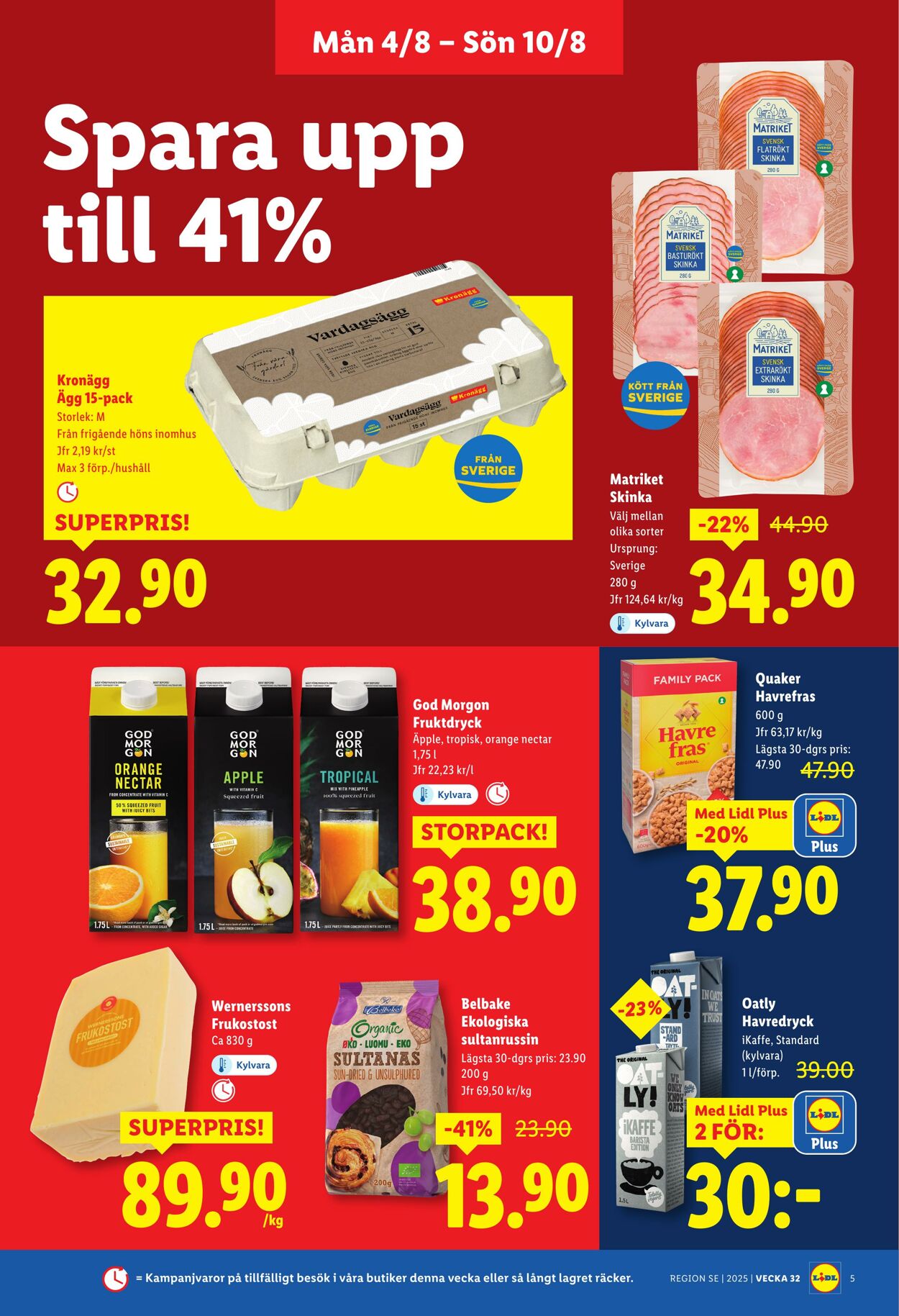 Erbjudanden Lidl 04.08.2025 - 10.08.2025