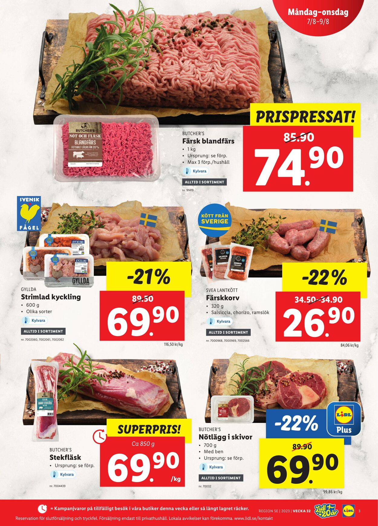 Erbjudanden Lidl 07.08.2023 - 13.08.2023