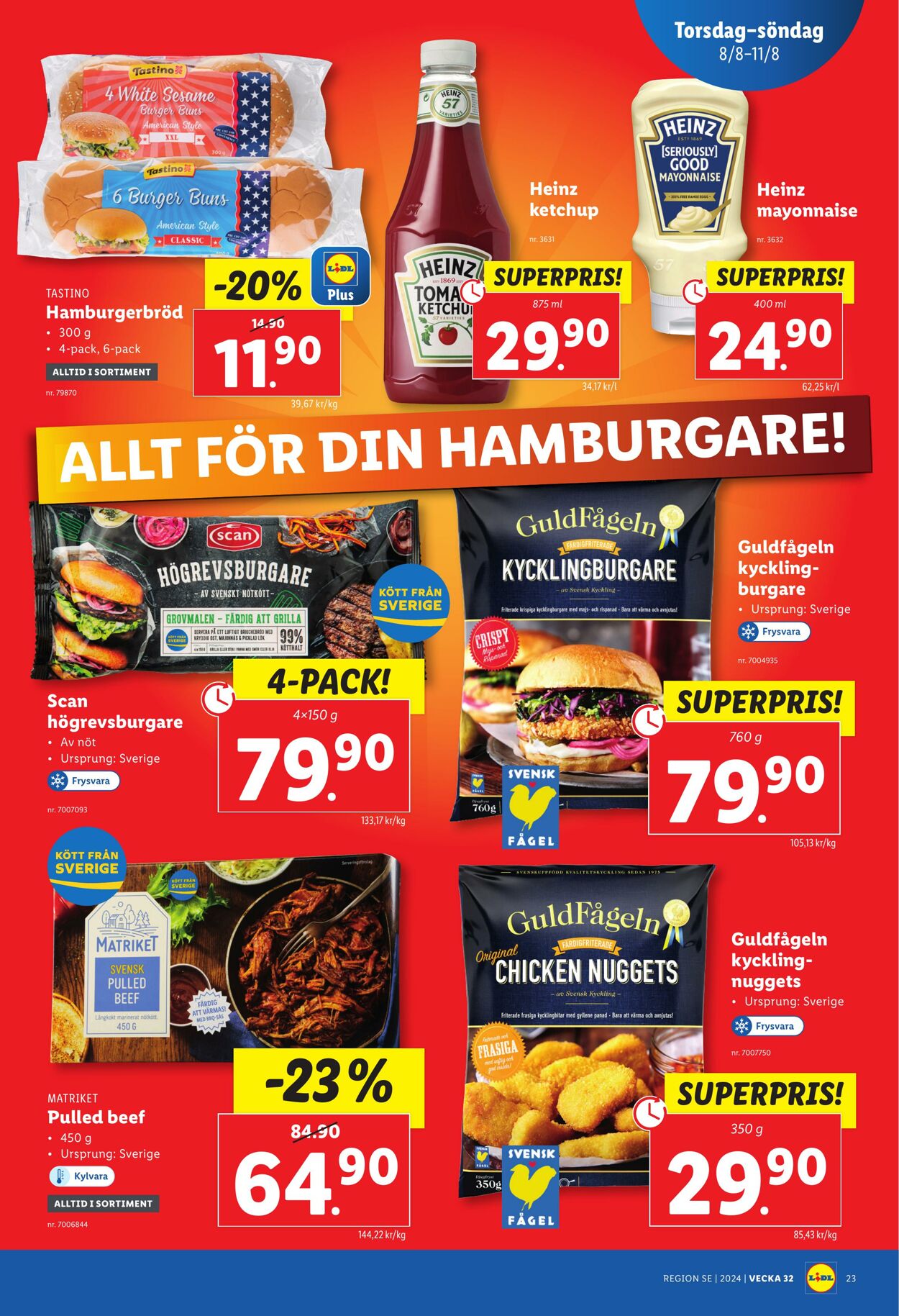 Erbjudanden Lidl 05.08.2024 - 11.08.2024