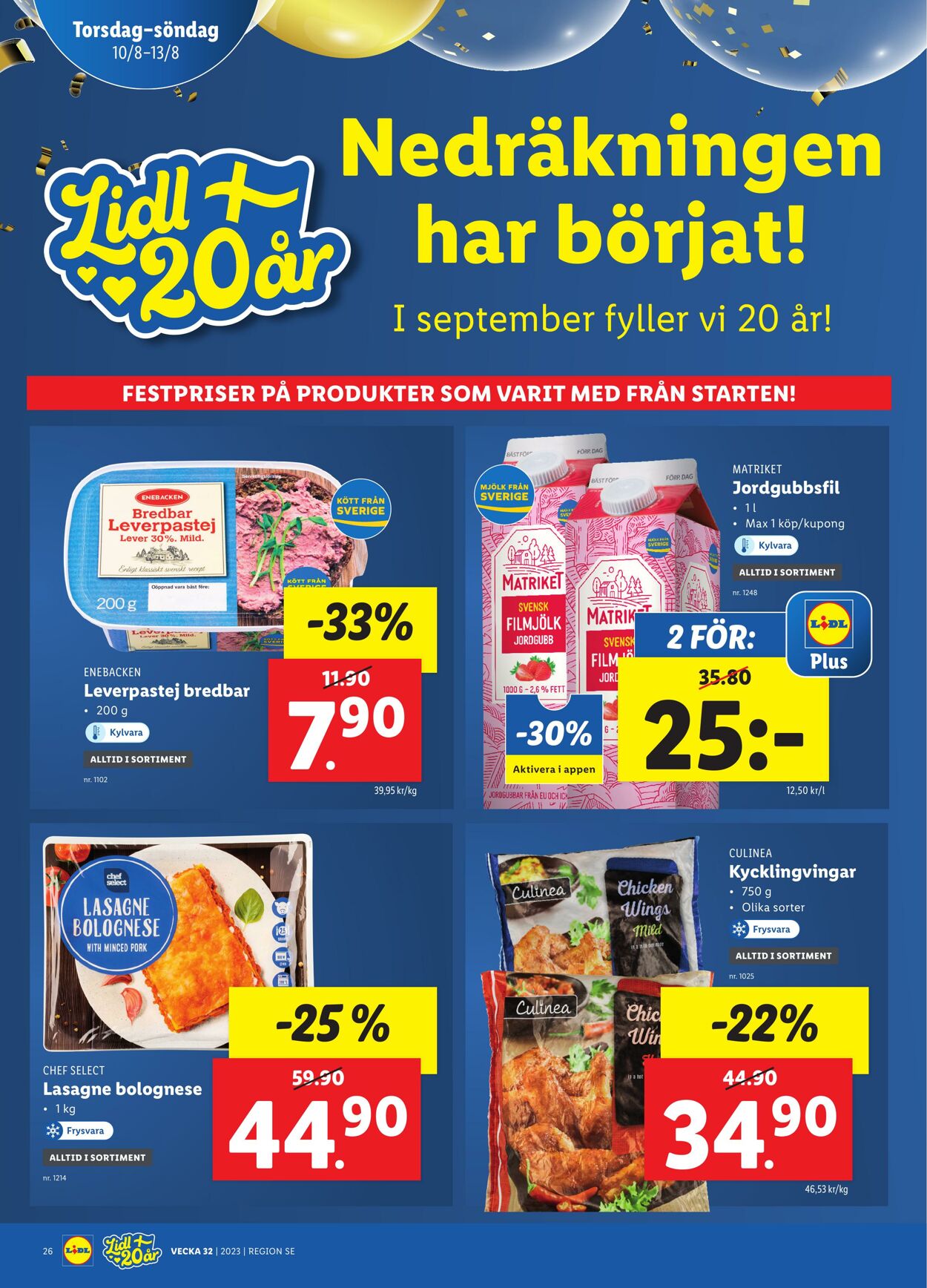 Erbjudanden Lidl 07.08.2023 - 13.08.2023