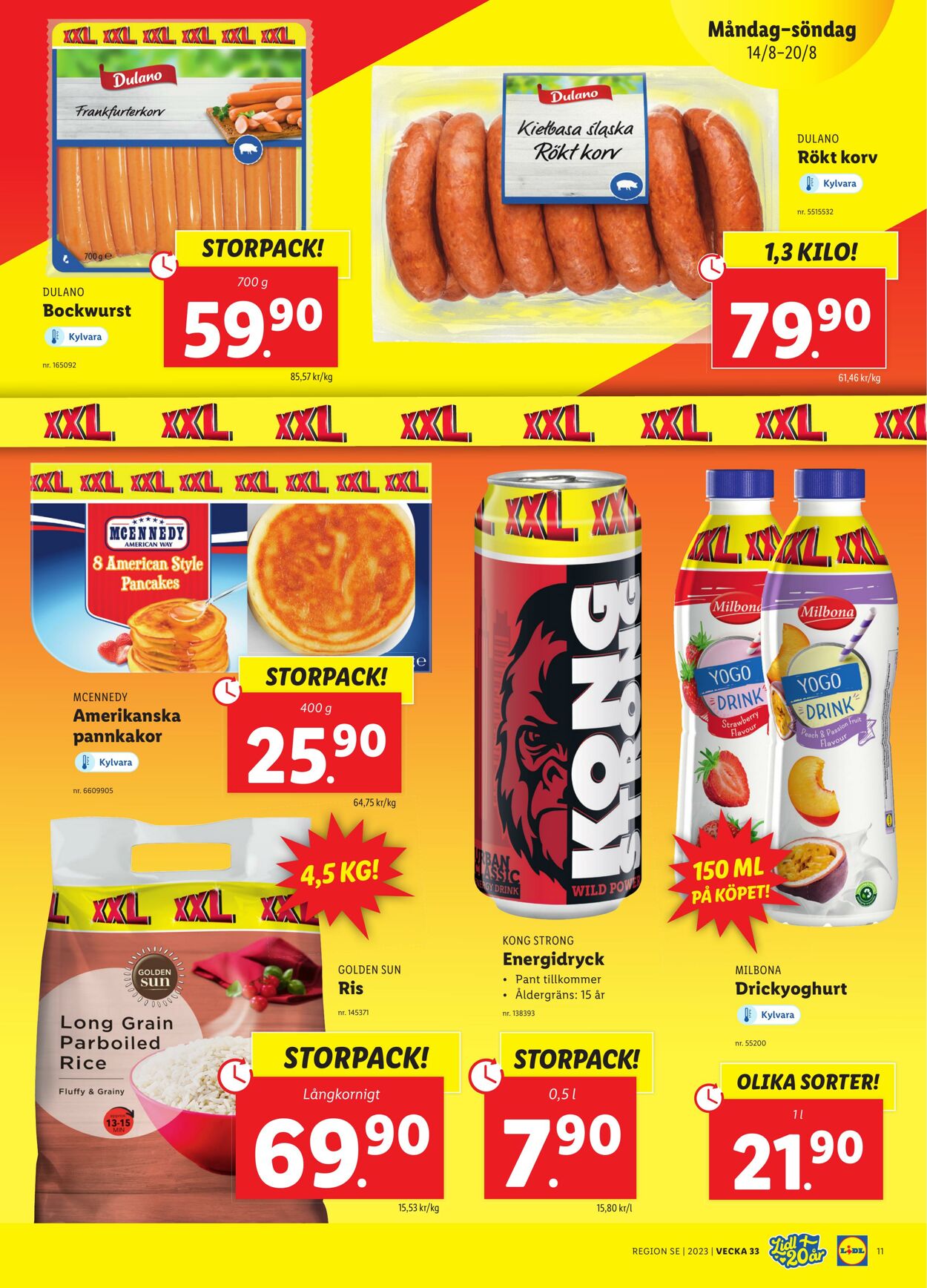 Erbjudanden Lidl 14.08.2023 - 20.08.2023